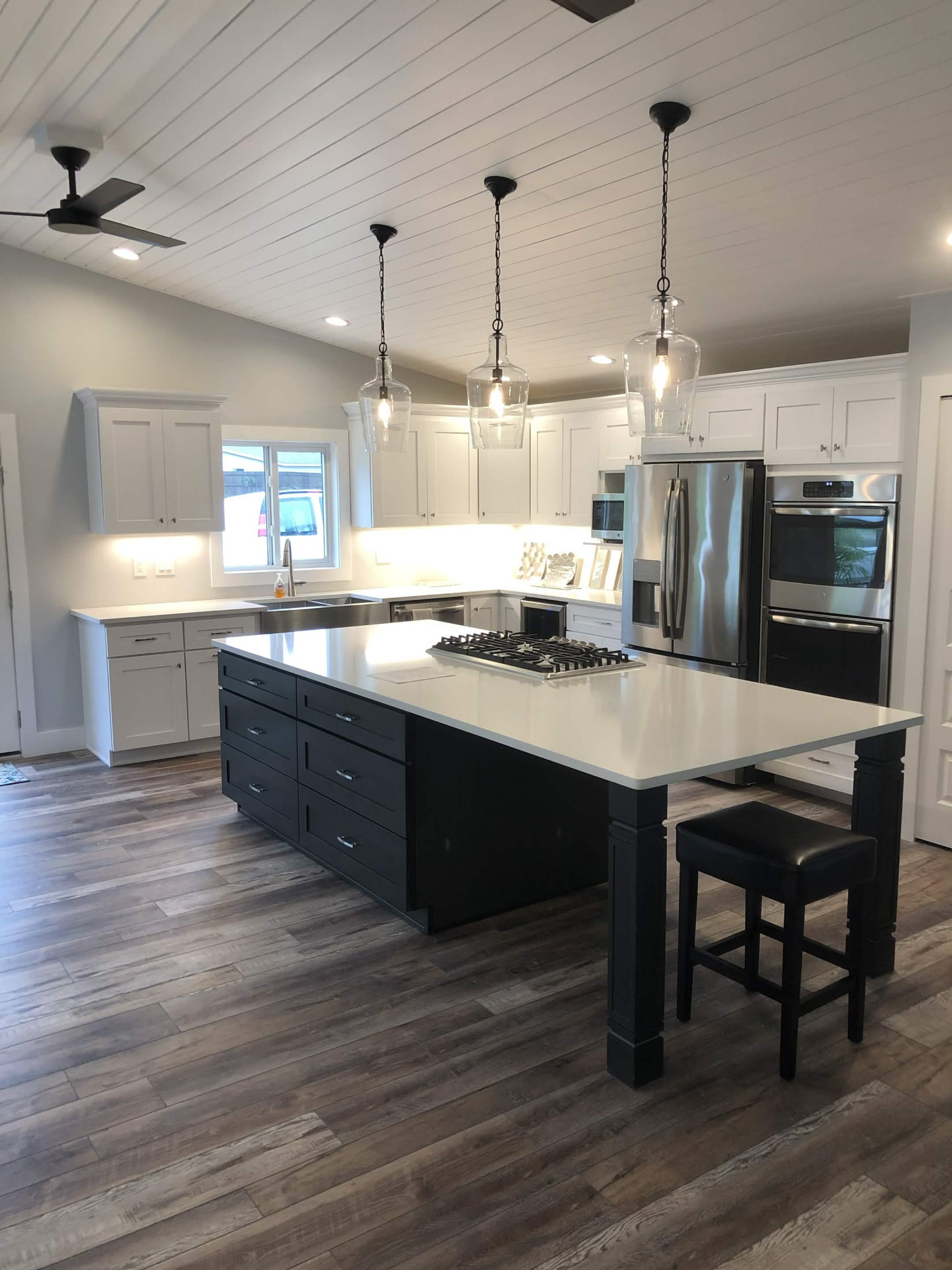 Two-Tone Island Kitchen — Custom Build