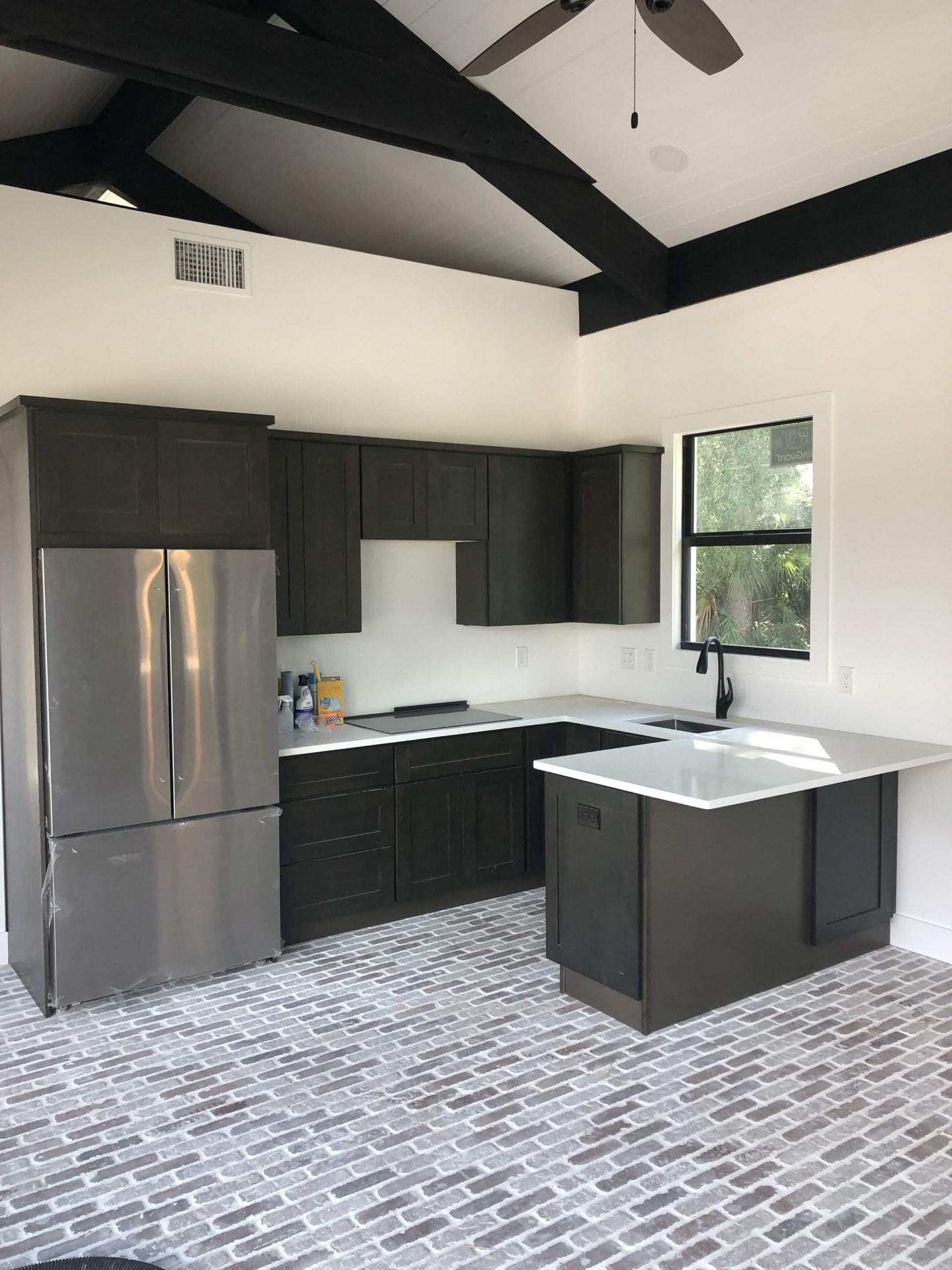 Dark Stained Shaker Kitchen — Custom Build